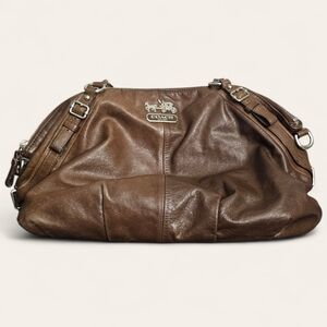 Coach Dark Brown Leather Shoulder Bag